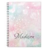 Carnet Jolie Parties scintillant rose Fille Glamour (Devant)