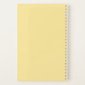 Carnet Jolie Pastel Nom jaune École (Verso)