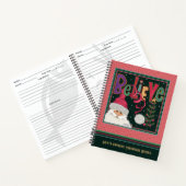 Carnet Jolie Père Noël Christmas Rose Girly Recette (Intérieur)