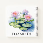 Carnet Jolie personnalisation Mois de naissance Fleur Nom (Dos)