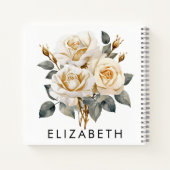 Carnet Jolie personnalisation Mois de naissance Fleur Nom (Dos)