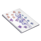 Carnet Jolie petite fille elfe timide (Côté Droit)