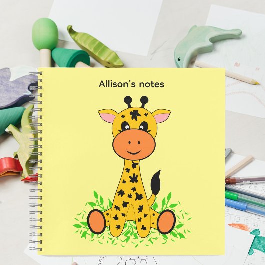 Carnet Jolie petite girafe pour enfants