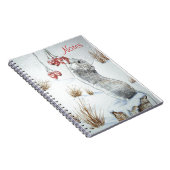 Carnet Jolie photo de la neige de souris de la faune (Côté Droit)