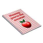 Carnet Jolie pomme rouge (Côté Droit)