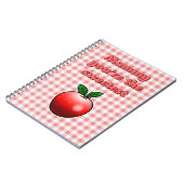 Carnet Jolie pomme rouge (Côté gauche)