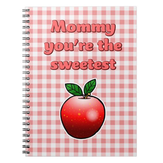Carnet Jolie pomme rouge (Devant)