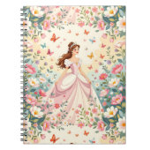 Carnet Jolie princesse avec papillons (Devant)