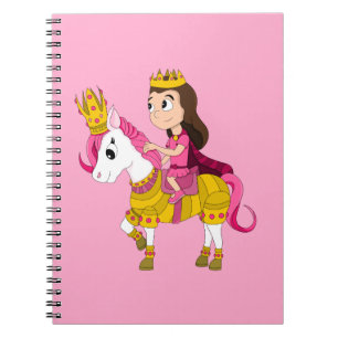 Carnet Jolie princesse caricaturale
