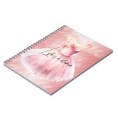 Carnet Jolie robe de ballet rose (Côté gauche)