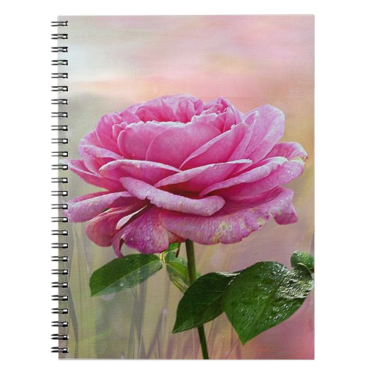 Carnet Jolie rose rose (Devant)