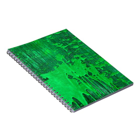 Carnet Jolie surface verte ancienne avec la texture des g (Côté Droit)