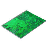 Carnet Jolie surface verte ancienne avec la texture des g (Côté gauche)