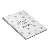 Carnet Jolies Fleurs Bleues (Côté Droit)