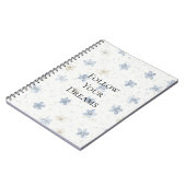Carnet Jolies Fleurs Bleues (Côté gauche)