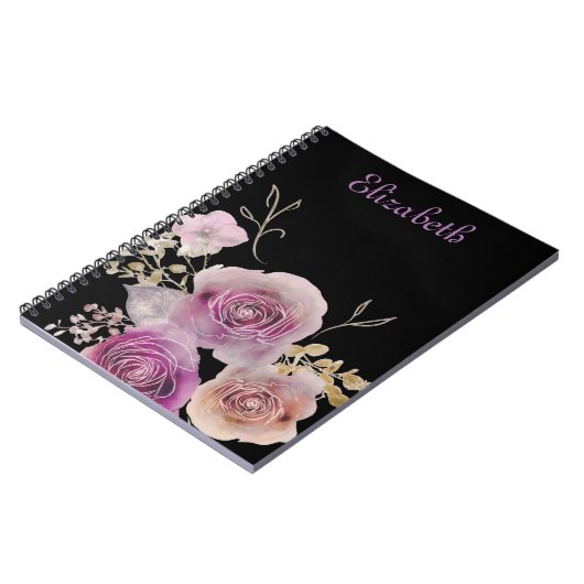 Carnet Jolies fleurs Boho (Côté gauche)