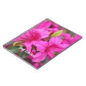 Carnet jolies fleurs d'azalée roses (Côté gauche)