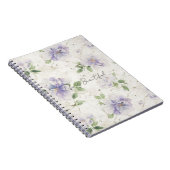 Carnet Jolies fleurs de lavande violette (Côté Droit)
