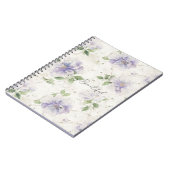 Carnet Jolies fleurs de lavande violette (Côté gauche)
