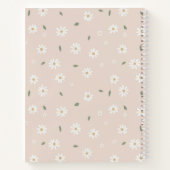Carnet Jolies Fleurs de Marguerite et Feuillage (Dos)