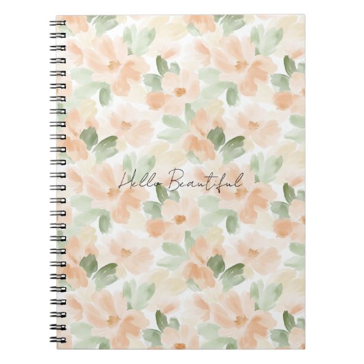 Carnet Jolies Fleurs de Pêche (Devant)