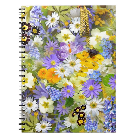 Carnet Jolies fleurs de printemps (Devant)