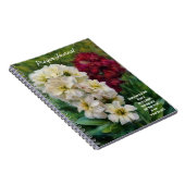 Carnet Jolies Fleurs Floral Art Bible Verse Prière (Côté Droit)