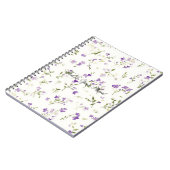 Carnet Jolies Fleurs Lavande (Côté gauche)