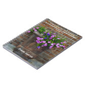 Carnet Jolies Fleurs Pink Purple Bible Verse Prière (Côté gauche)