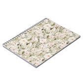 Carnet Jolies Fleurs Rose Blush (Côté gauche)