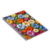 Carnet Jolies Fleurs, Vivement Colorées, (Côté Droit)