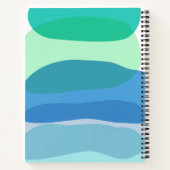 Carnet Jolies formes géométriques Abstraites en bleu et v (Dos)