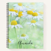 Carnet Jolies marguerites dans une photo de terrain (Devant)
