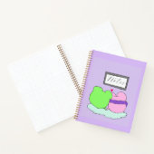 Carnet Jolies notes de grenouille violette (Intérieur)