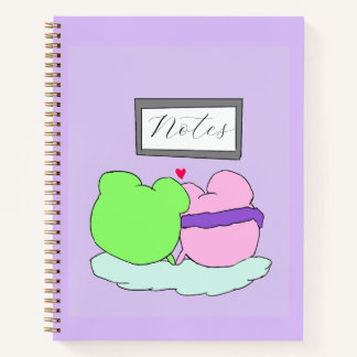 Carnet Jolies notes de grenouille violette