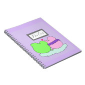 Carnet Jolies notes de grenouille violette (Côté Droit)