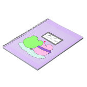 Carnet Jolies notes de grenouille violette (Côté gauche)