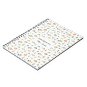 Carnet Jolies notes d'enseignant de poissons à l'aquarell (Côté gauche)