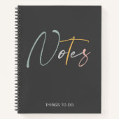 Carnet Jolies notes élégantes et choses à faire (Devant)