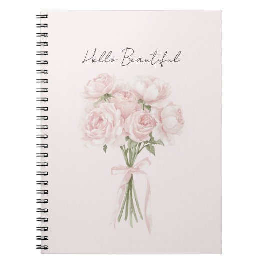Carnet Jolies Roses Rose Blush   (Devant)