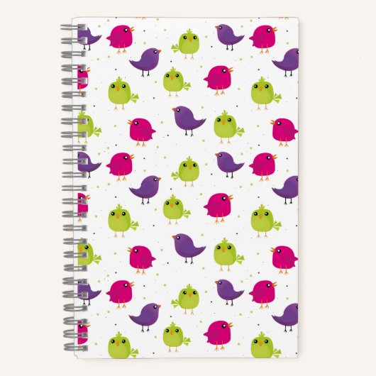Carnet Jolis oiseaux colorés (Recto)