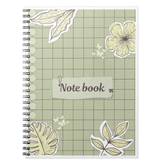 Carnet Jolis papillons de fleurs (Devant)