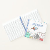 Carnet Jolis personnages de l'espace personnalisés pour e (Intérieur)