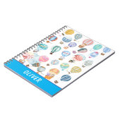 Carnet jolis petits ballons à air chaud (Côté gauche)