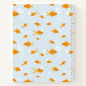 Carnet Jolis poissons rouges nageant dans l'eau (Dos)