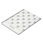 Carnet Jolis rubans et rayures bleus (Côté gauche)