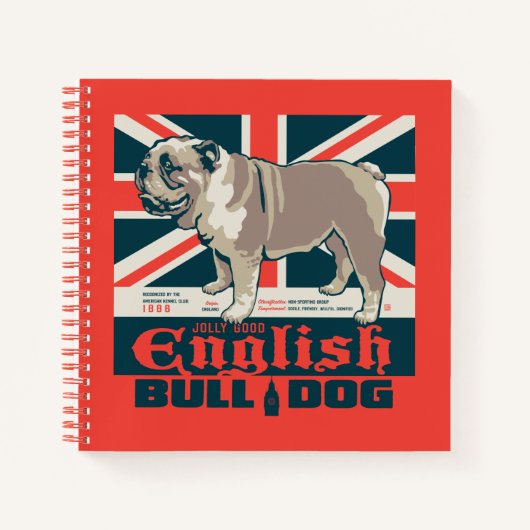 Carnet Jolly Good English Bulldog (Devant)