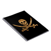 Carnet Jolly roger d'or (Côté Droit)