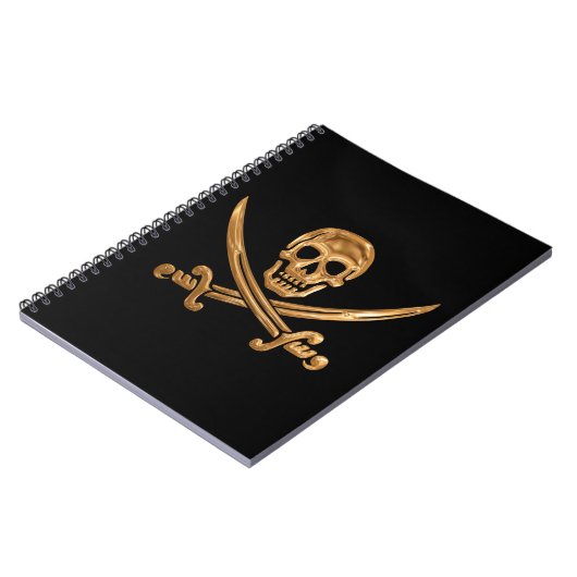 Carnet Jolly roger d'or (Côté gauche)