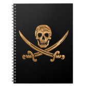 Carnet Jolly roger d'or (Devant)